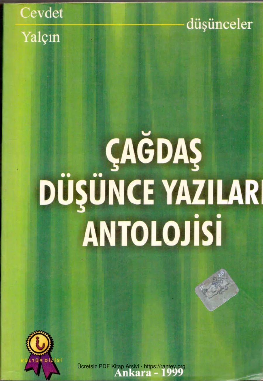 Çağdaş Düşünce Yazıları Antolojisi kapak görseli