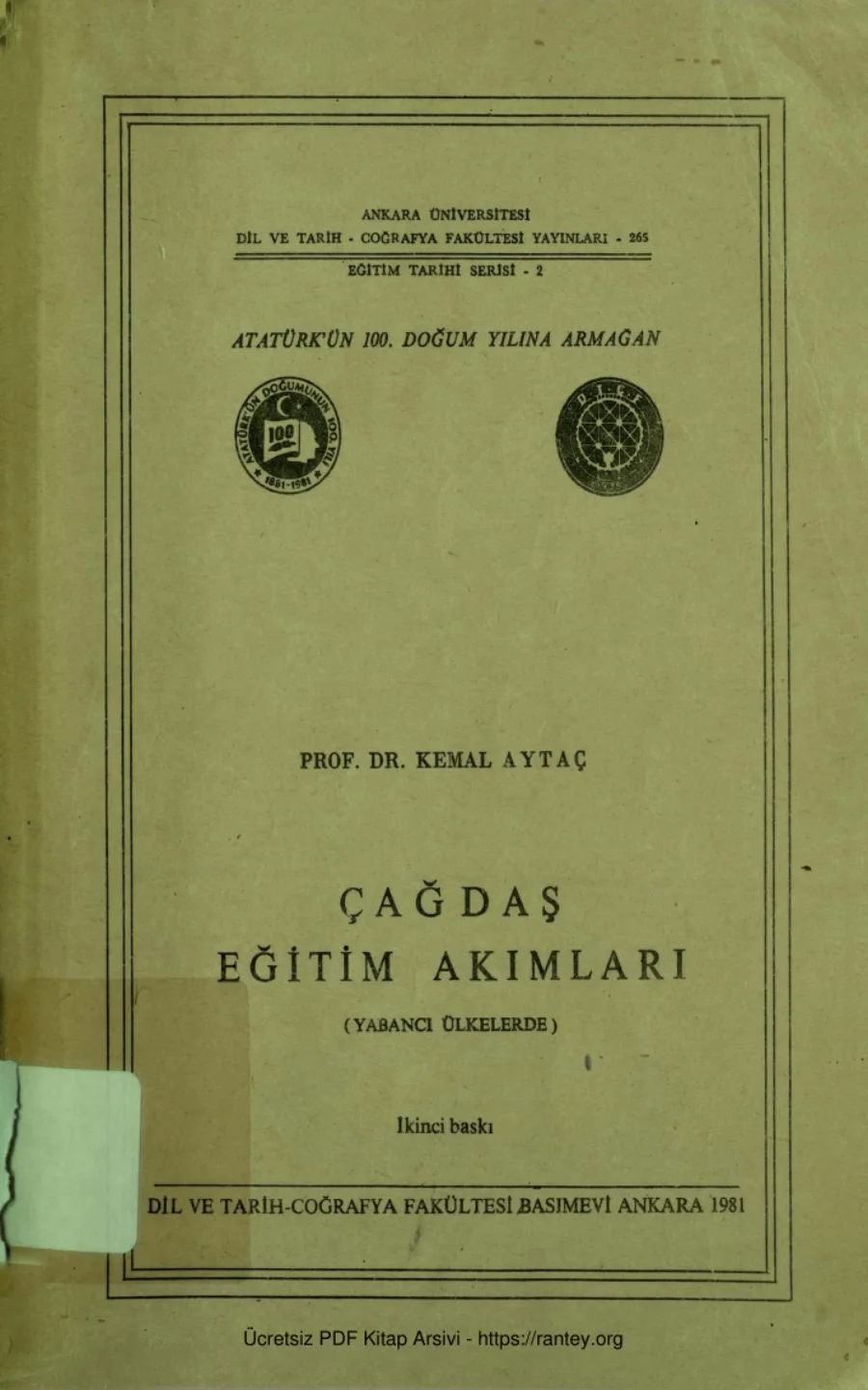 Çağdaş Eğitim Akımları kapak görseli