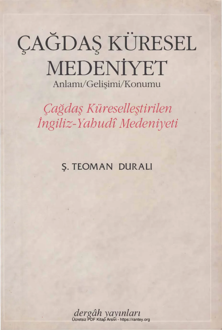 Çağdaş Küresel Medeniyet kapak görseli