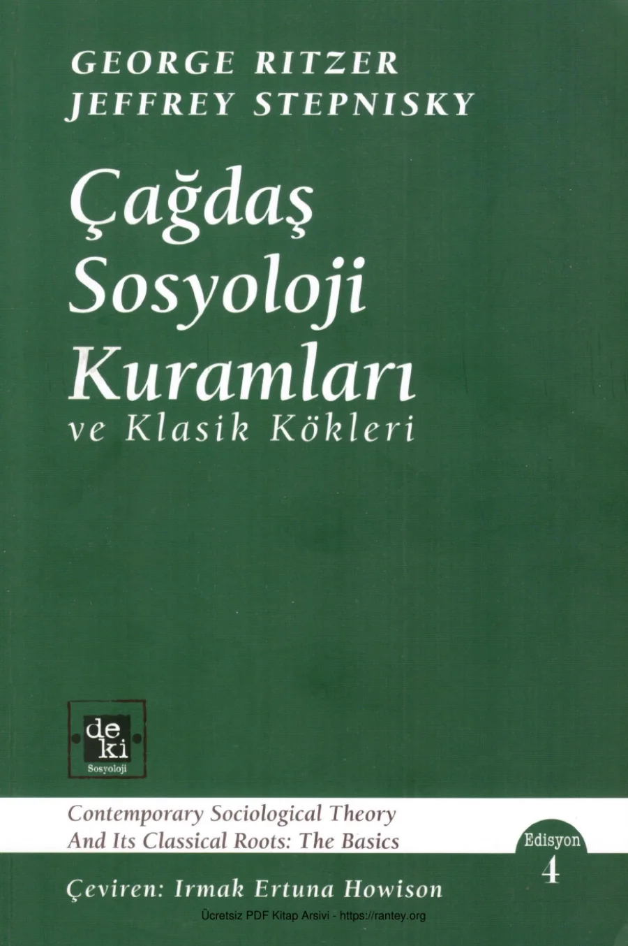 Çağdaş Sosyoloji Kuramları ve Klasik Kökleri kapak görseli