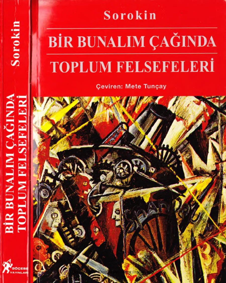 Çağında Toplum Felsefeleri PA Sorokin kapak görseli