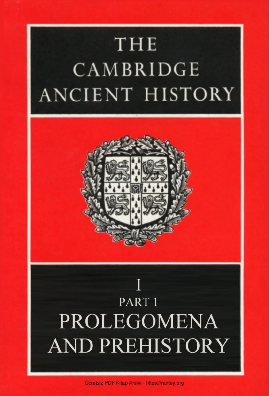 Cambridge Ancient History Volume 01 01 Cambridge University Press kapak görseli