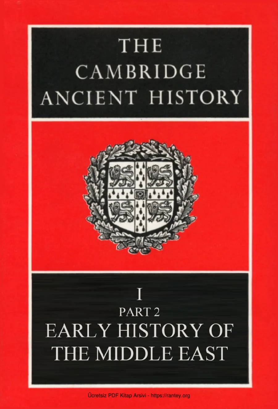 Cambridge Ancient History Volume 01 02 kapak görseli