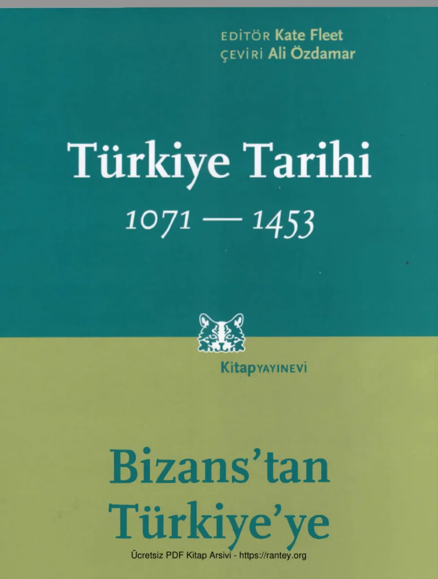 Cambridge Türkiye Tarihi Cilt 1 1071 1453 Bizanstan Türkiyeye kapak görseli