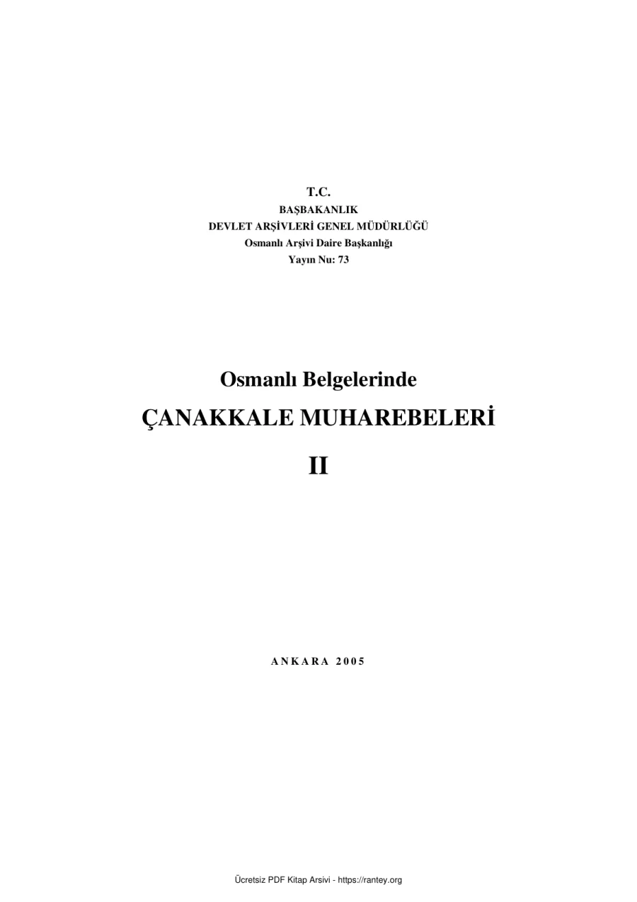 Canakkale Muharebeleri Cilt 2 kapak görseli