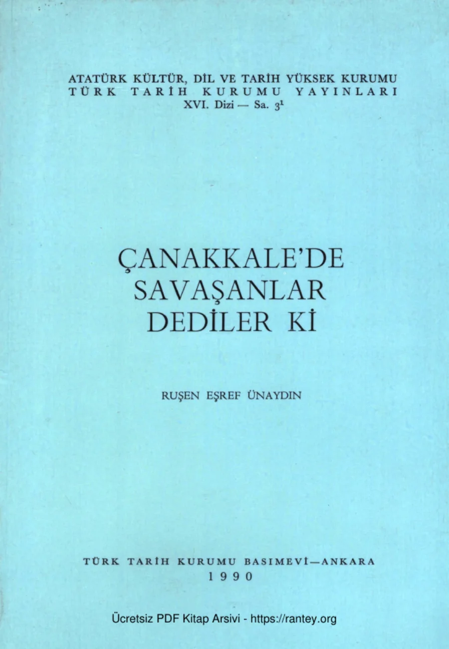 Çanakkalede Savaşanlar Dediler Ki kapak görseli