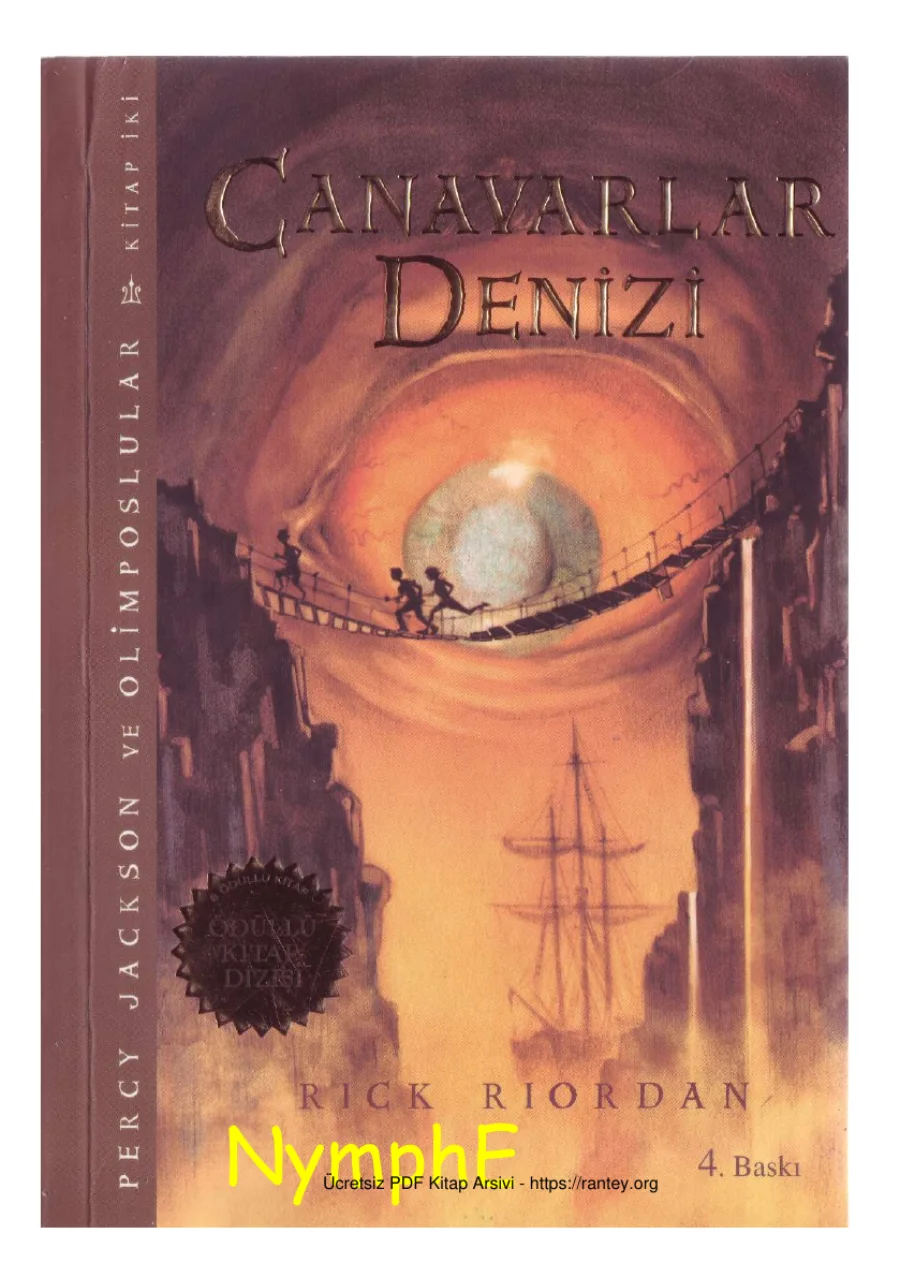Canavarlar Denizi Percy Jackson ve Olimposlular 2 kapak görseli