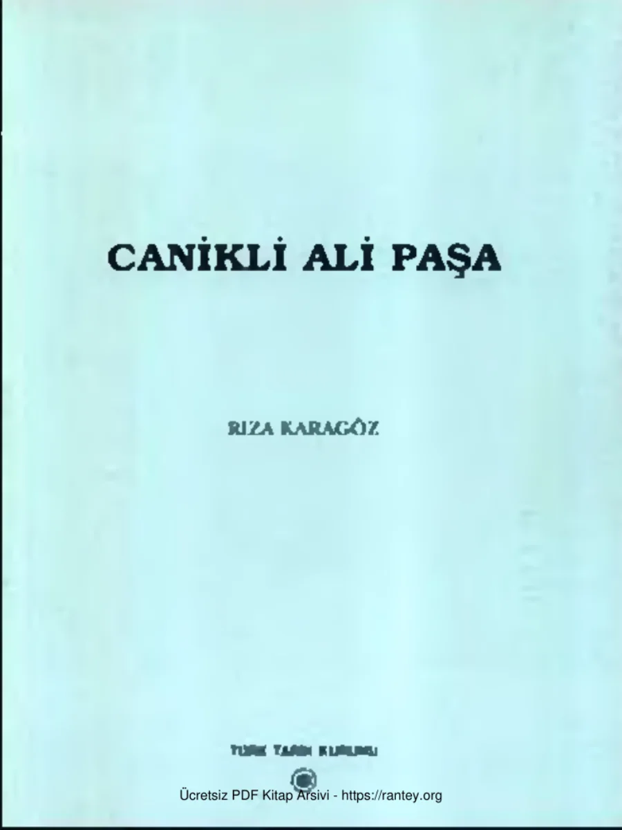 Canikli Ali Paşa kapak görseli
