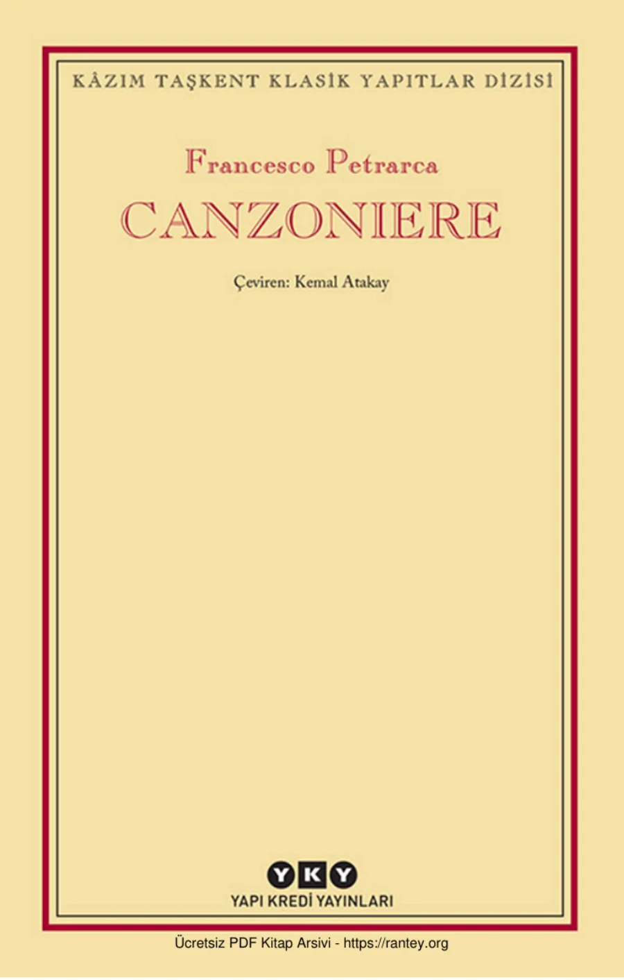 Canzoniere kapak görseli
