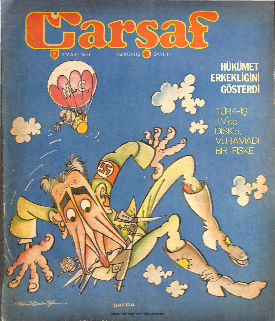 Çarşaf 1976 12 kapak görseli