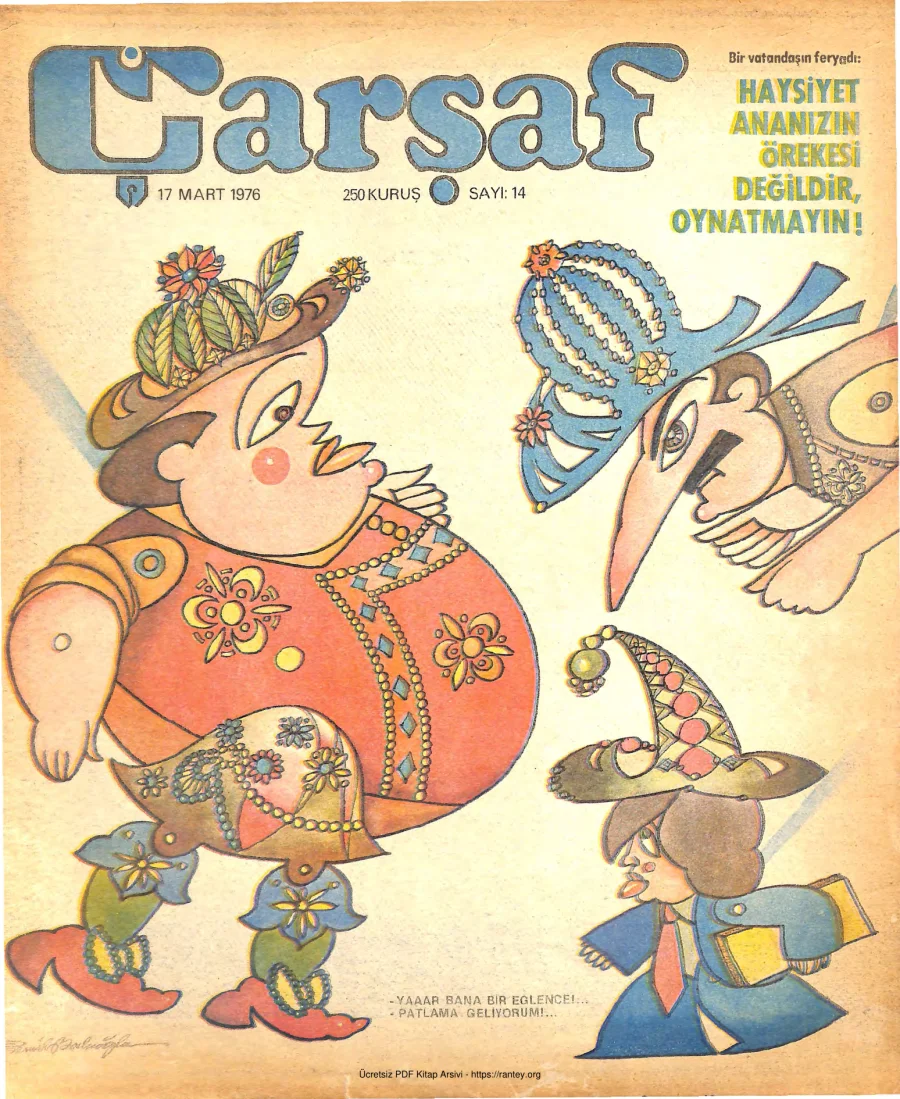 Çarşaf 1976 14 kapak görseli