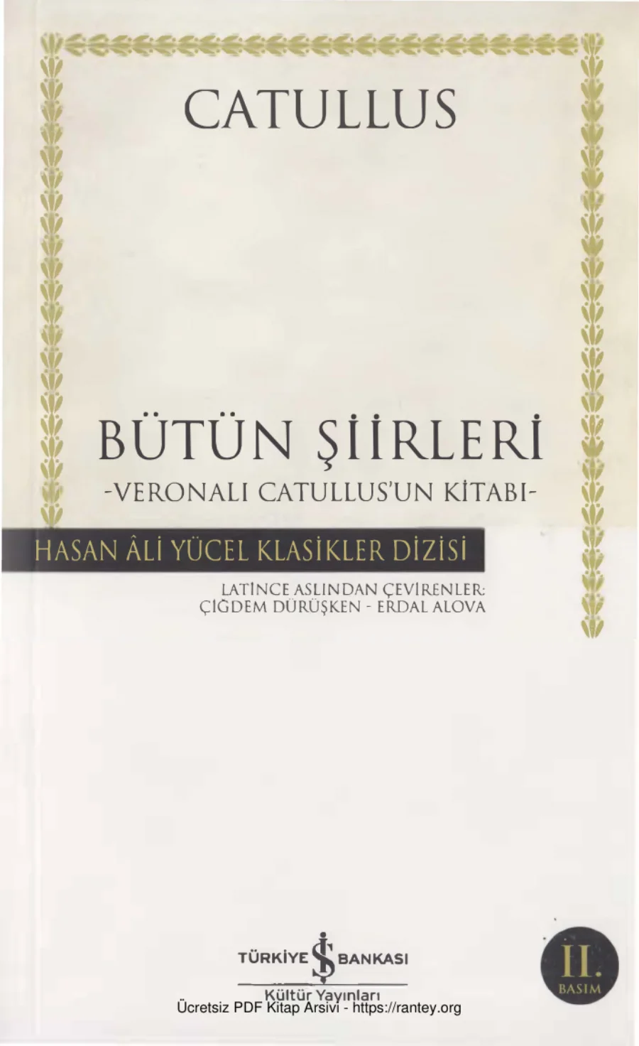 Catullus Bütün Şiirleri kapak görseli