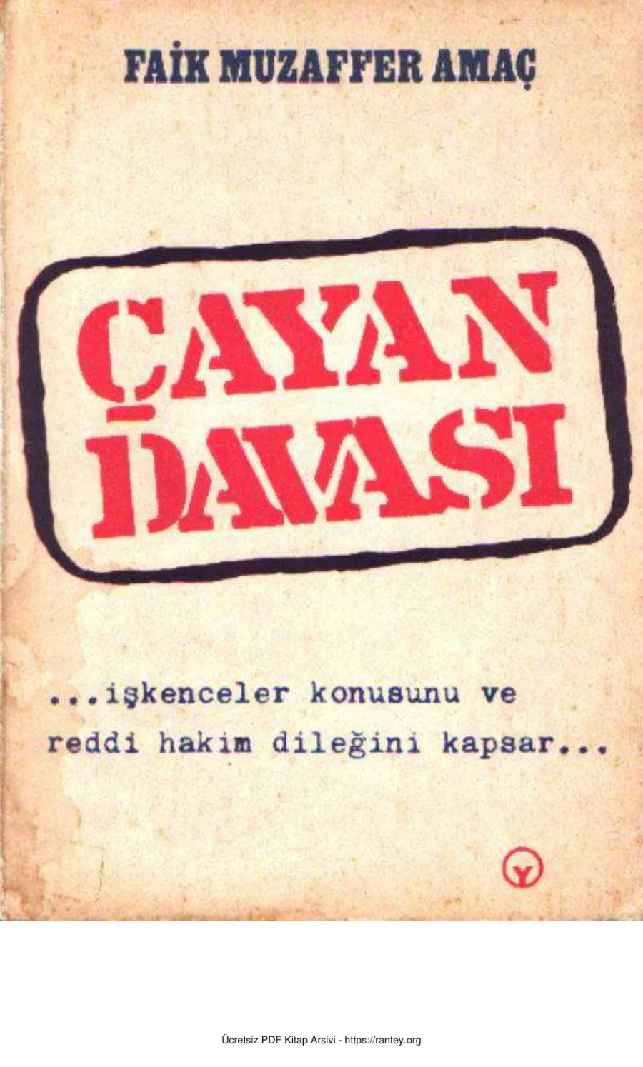Çayan Davası kapak görseli