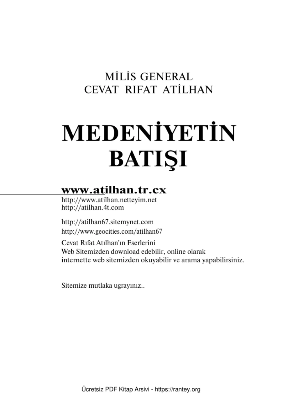 Cevat Rifat Atilhan kapak görseli