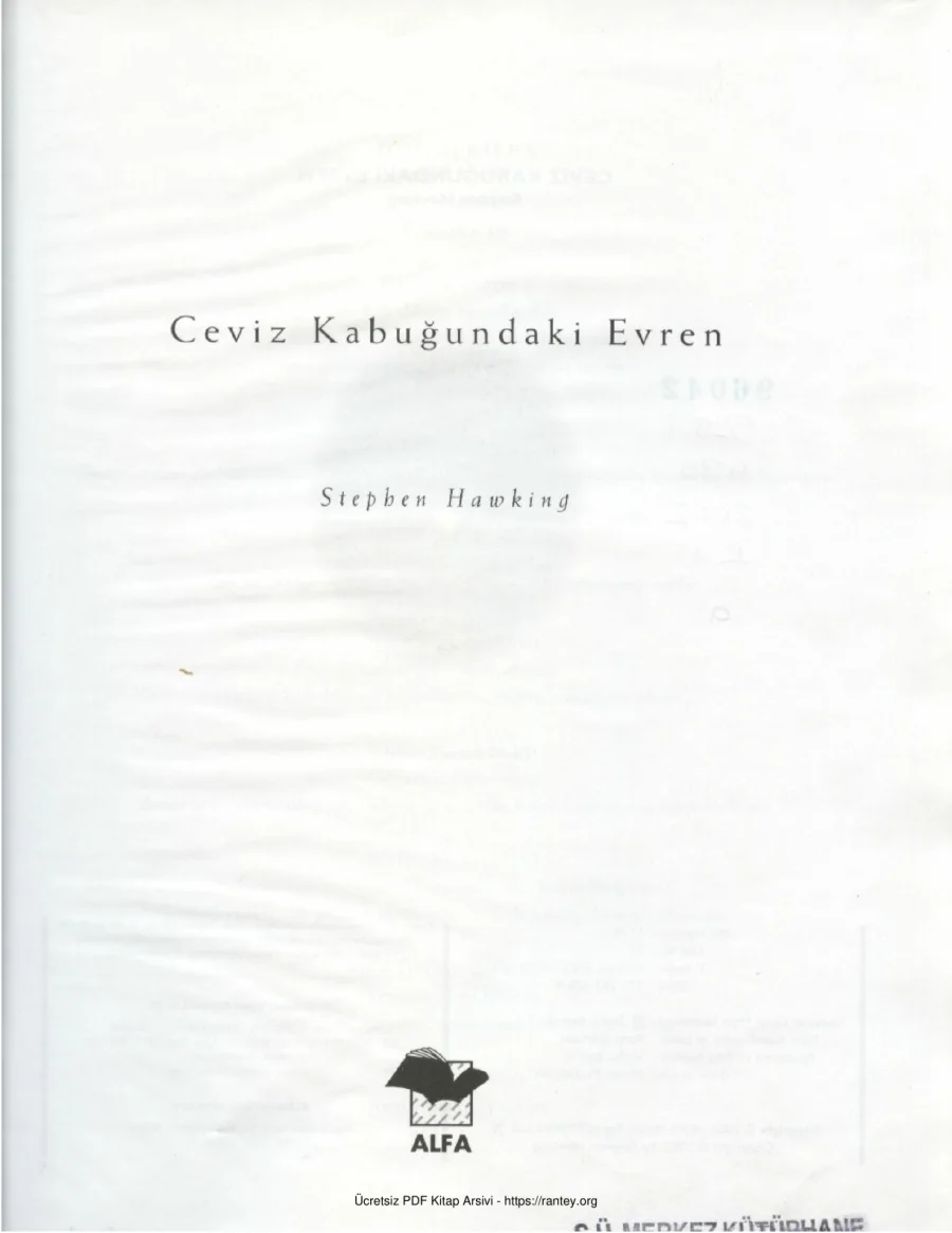 Ceviz Kabuğundaki Evren kapak görseli