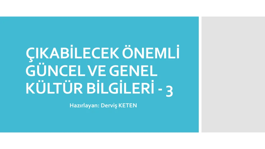 ÇIKABİLECEK GÜNCEL GENEL KÜLTÜR PDFSİ 3 kapak görseli