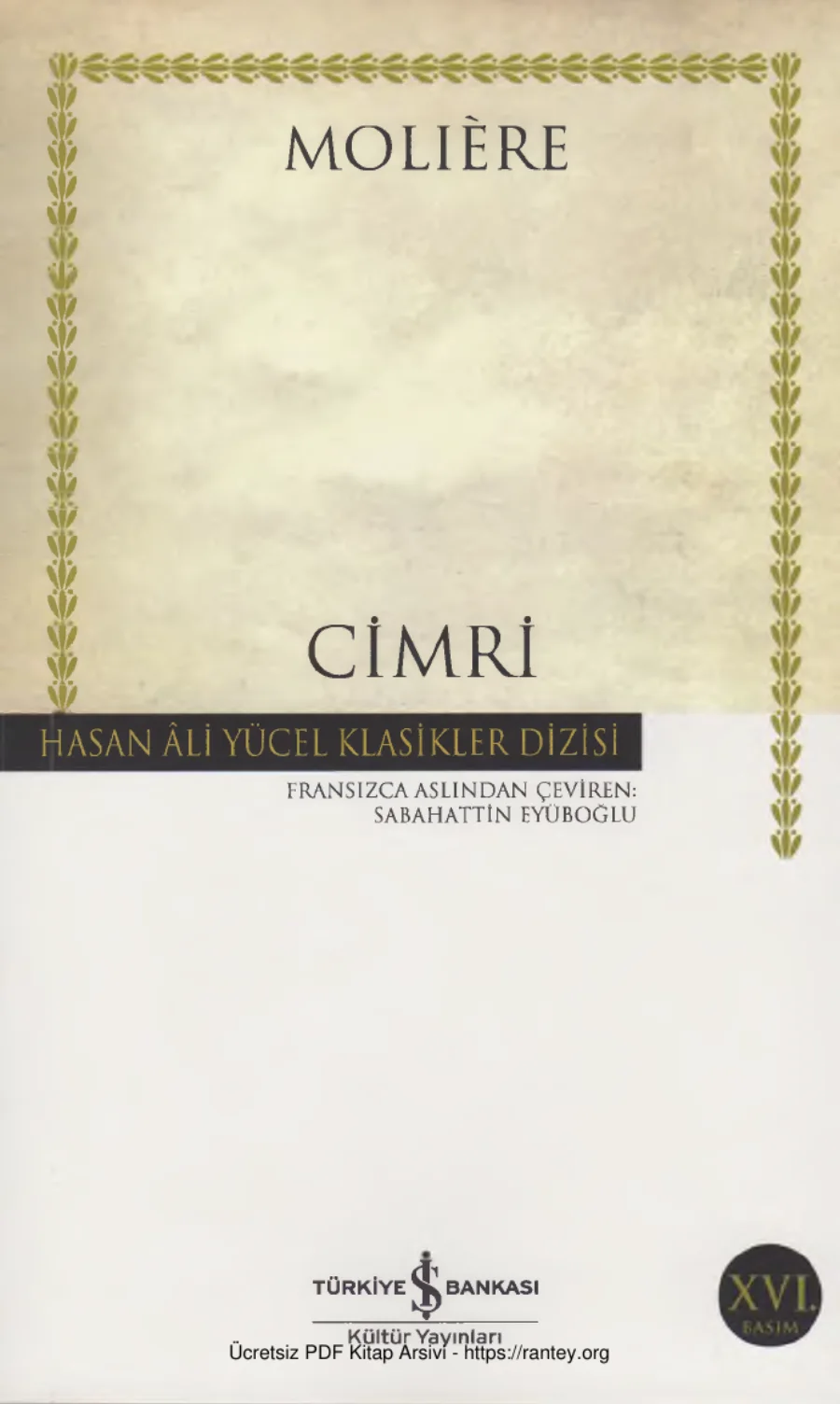 Cimri İş Bankası Yayınları kapak görseli