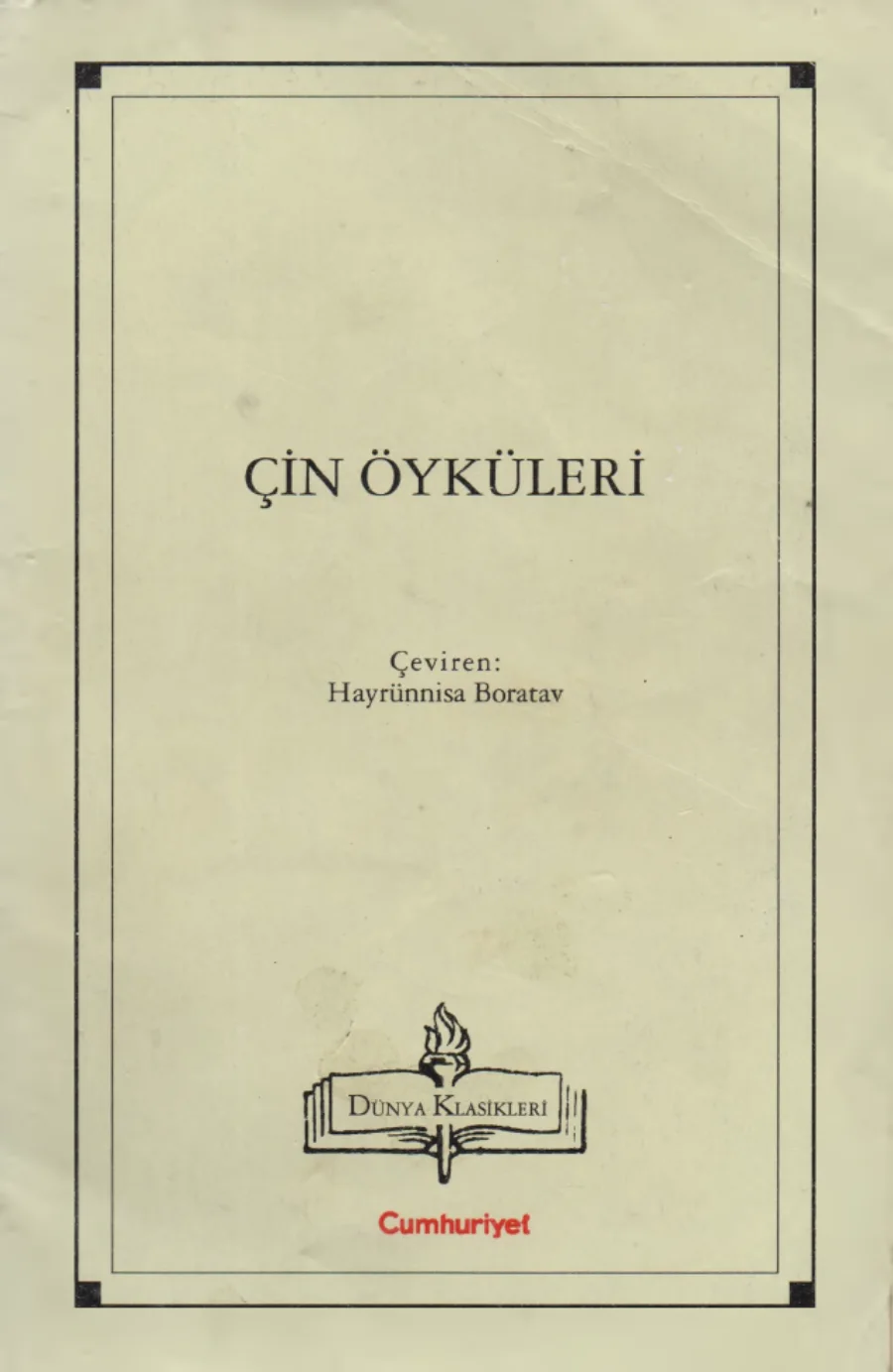 Çin Öyküleri kapak görseli