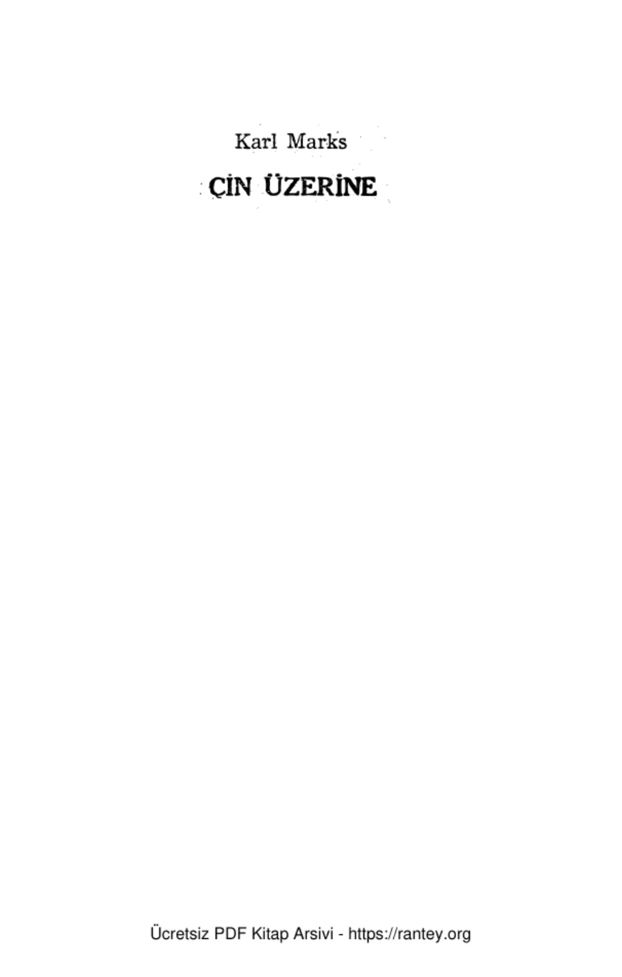 Çin Üzerine kapak görseli
