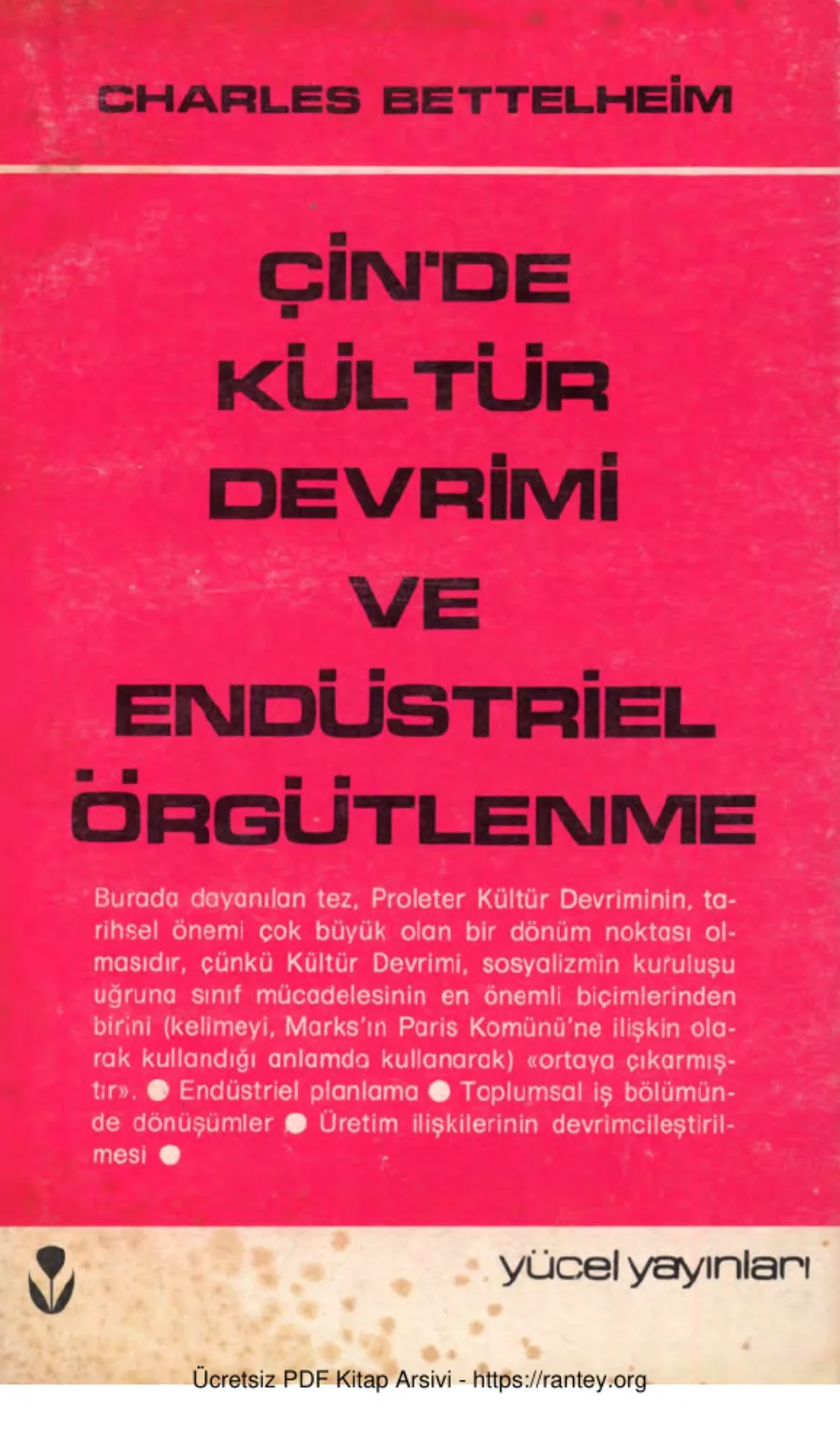 Çinde Kültür Devrimi ve Endüstriyel Örgütlenme kapak görseli