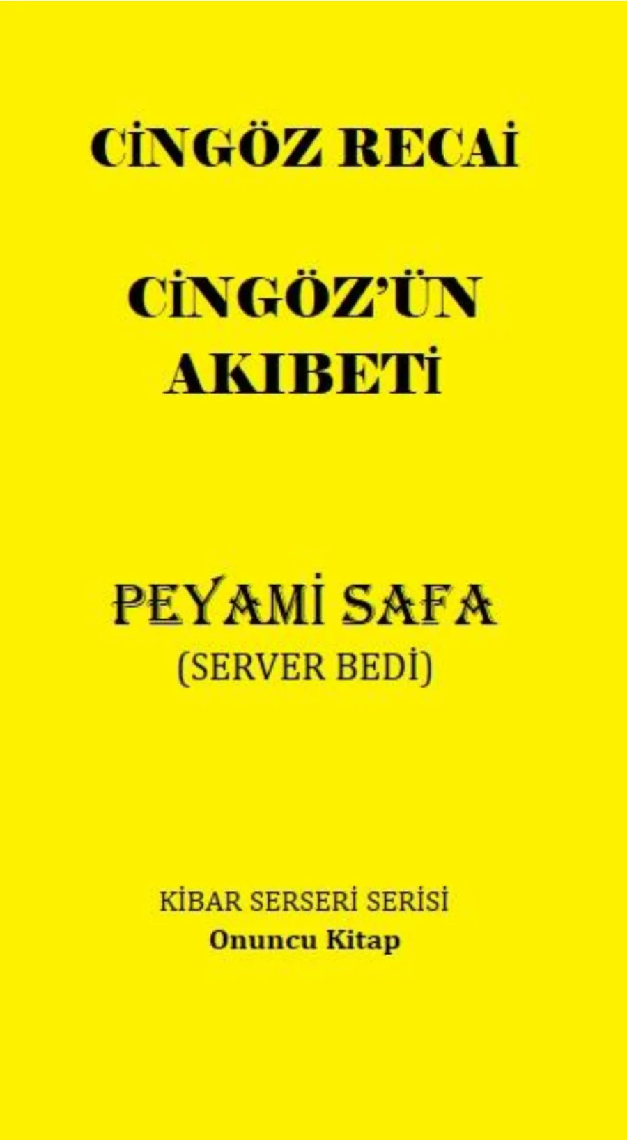 Cingöz Recai: Cingöz'ün Akıbeti kapak görseli