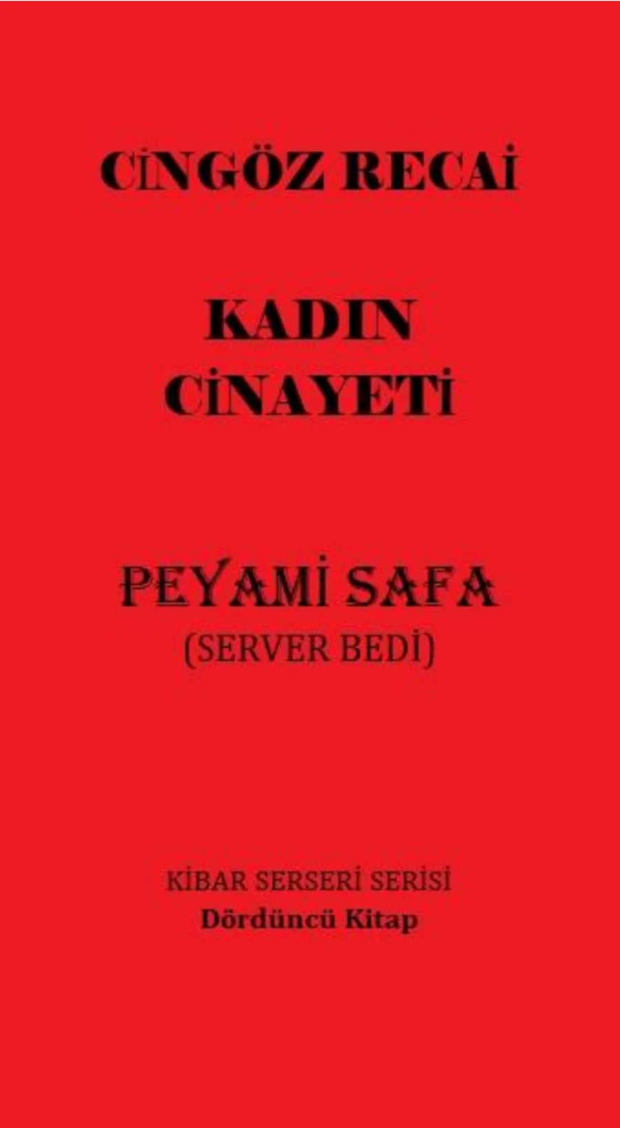 Cingöz Recai: Kadın Cinayeti kapak görseli