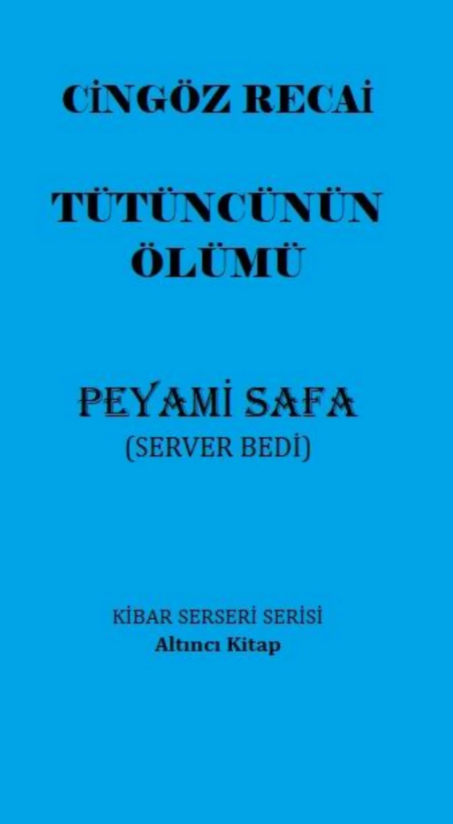 Cingöz Recai: Tütüncünün Ölümü kapak görseli