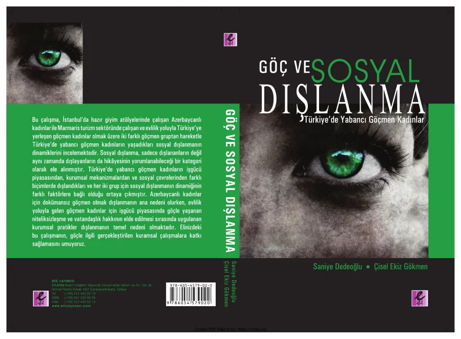 Çisel Ekiz Gökmen Göç ve Sosyal DışlanmaTürkiyede Yabancı Göçmen Kadınlar Efil Yayınları kapak görseli