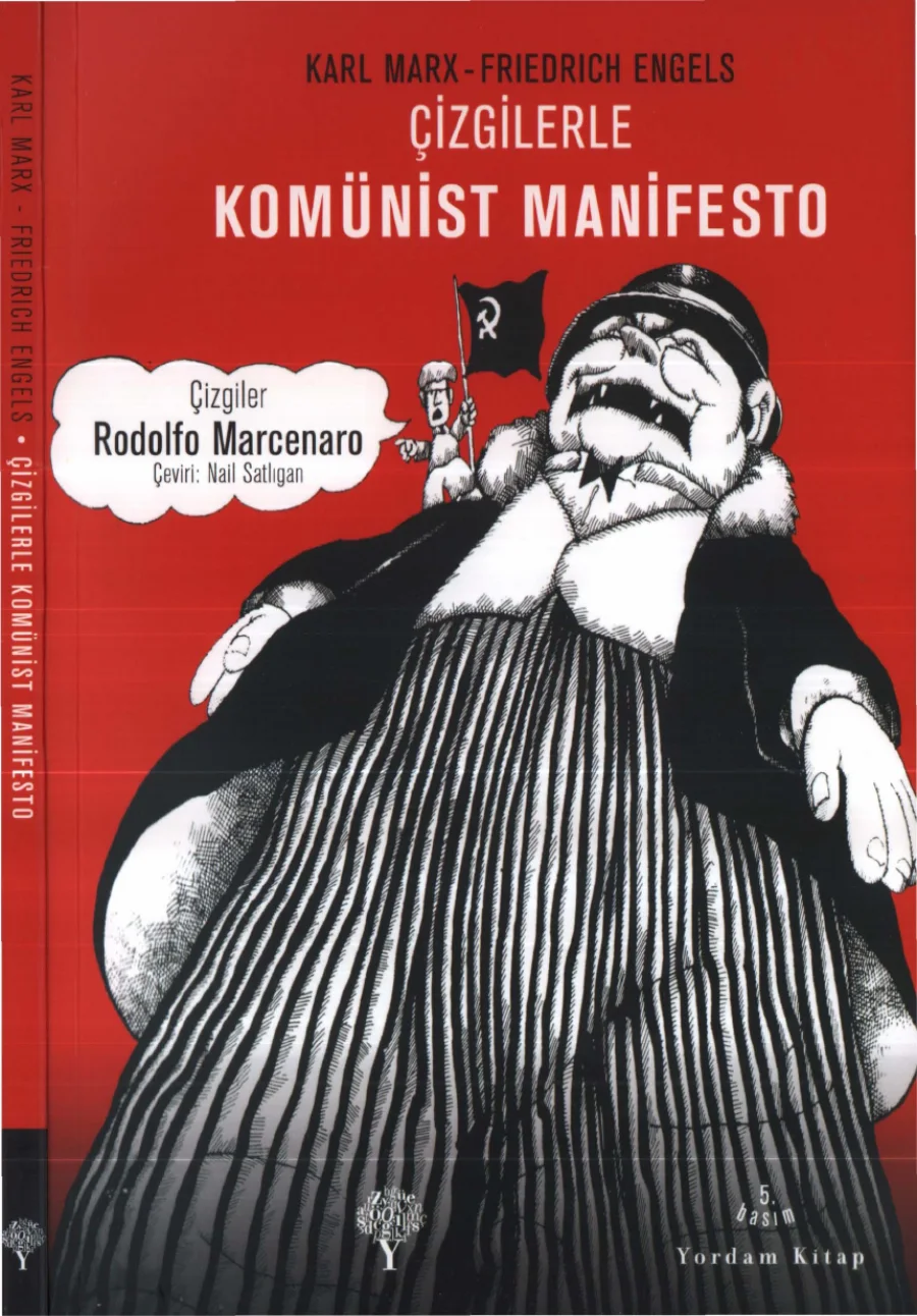 Çizgilerle Komünist Manifesto kapak görseli