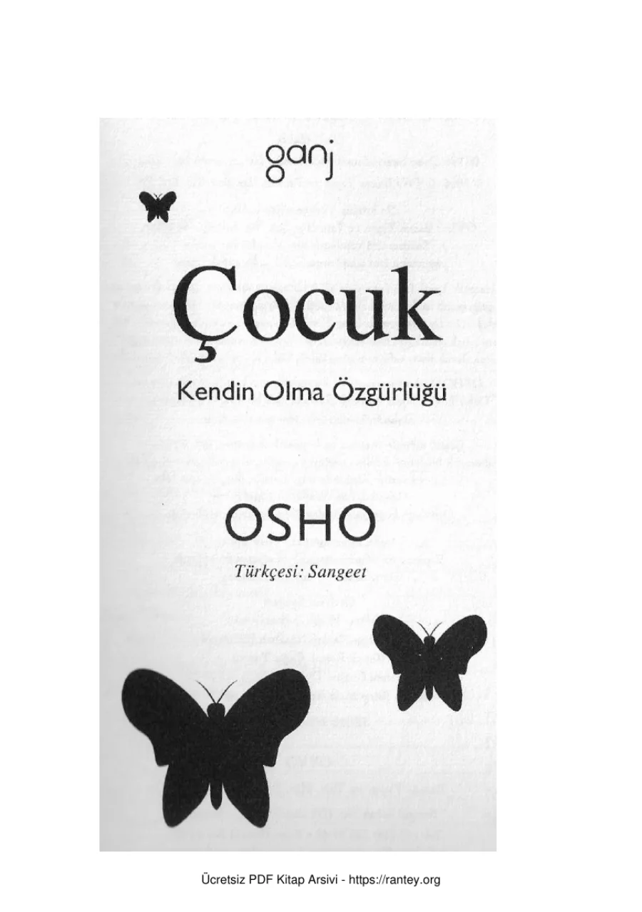 Çocuk, Kendin Olma Özgürlüğü kapak görseli