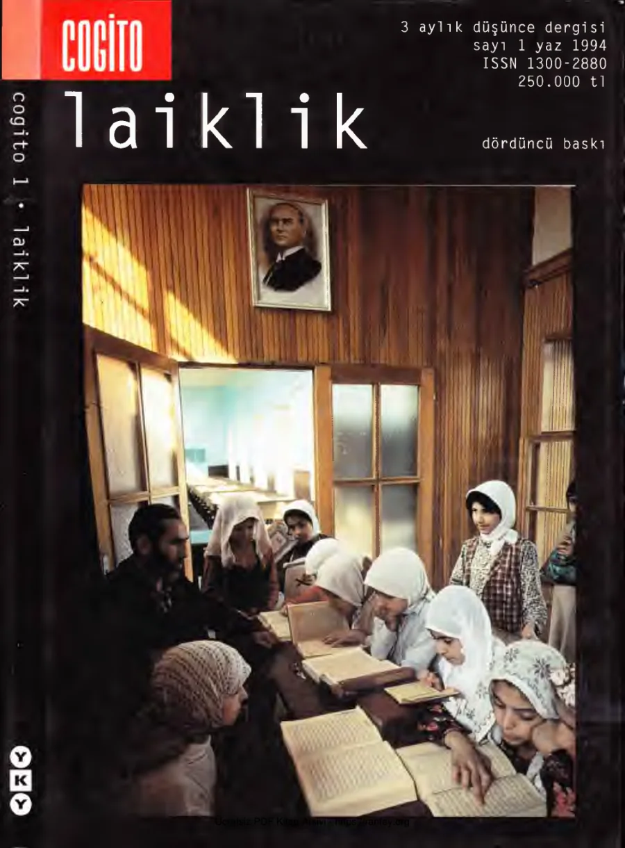 Cogito Sayı 001 Laiklik kapak görseli
