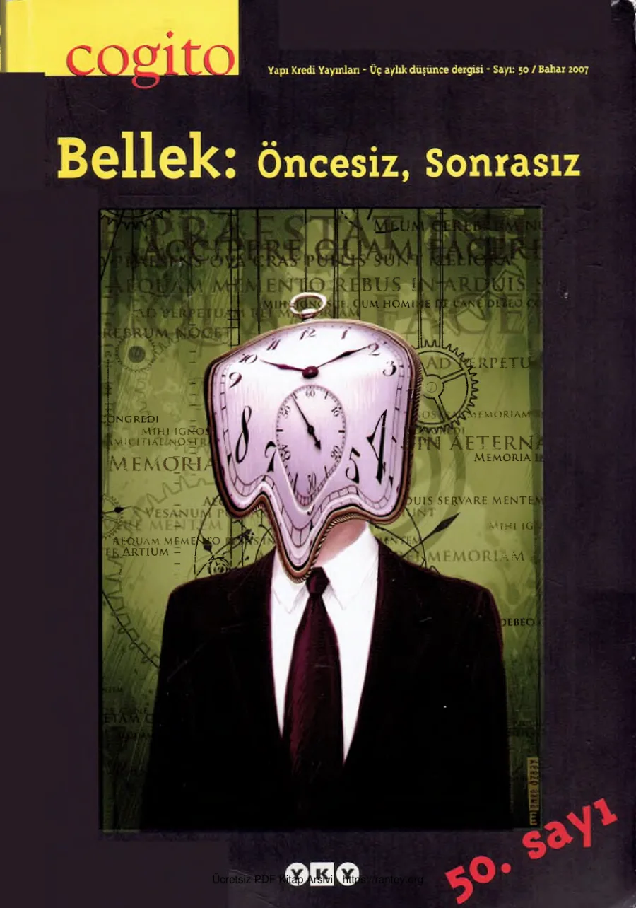 Cogito Sayı 050 Bellek Öncesiz Sonrasız kapak görseli