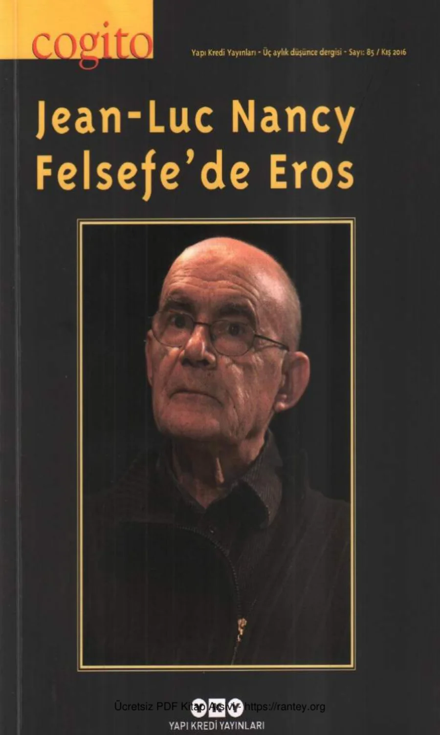 Cogito Sayı 085 Jean Luc Nancy Felsefede Eros kapak görseli
