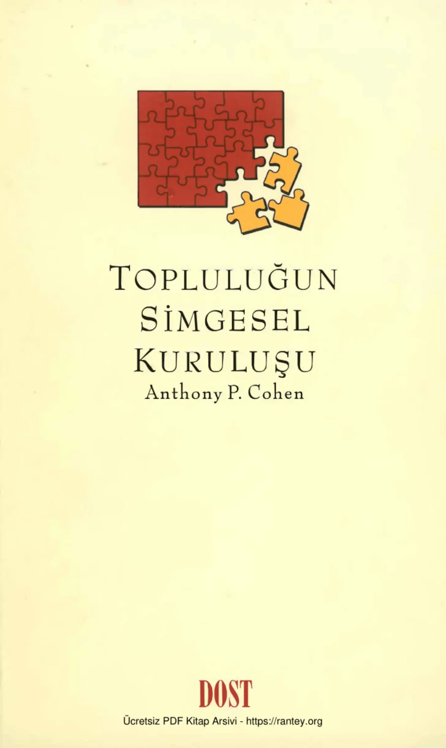 Cohen Topluluğun Simgesel Kuruluşu kapak görseli