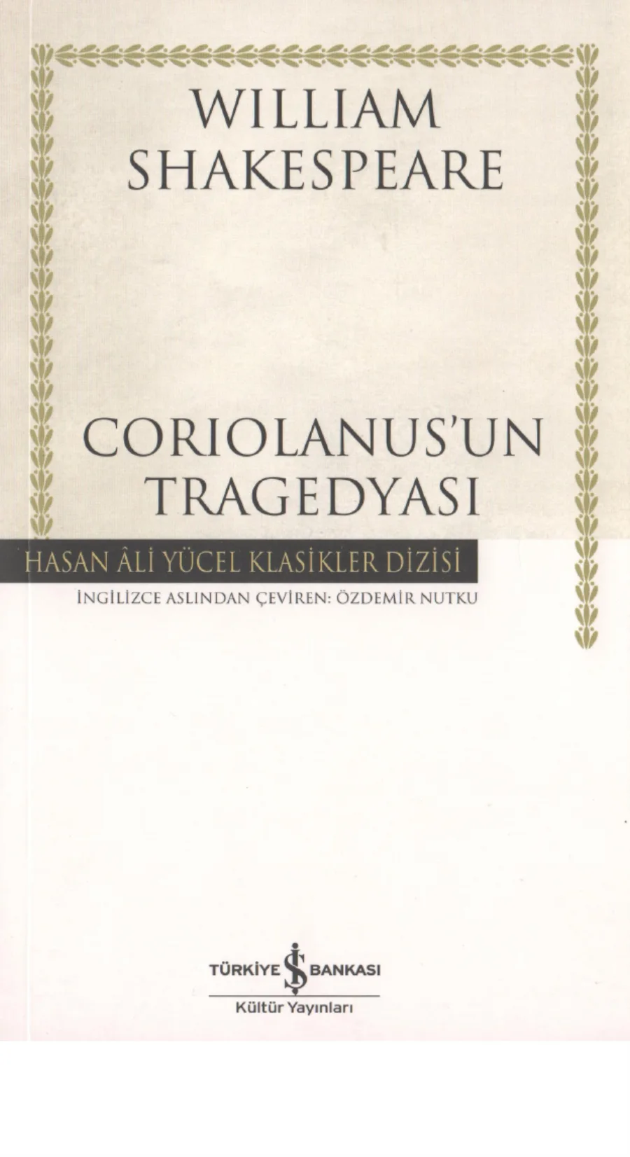 Corelianusun Tragedyası kitap kapağı