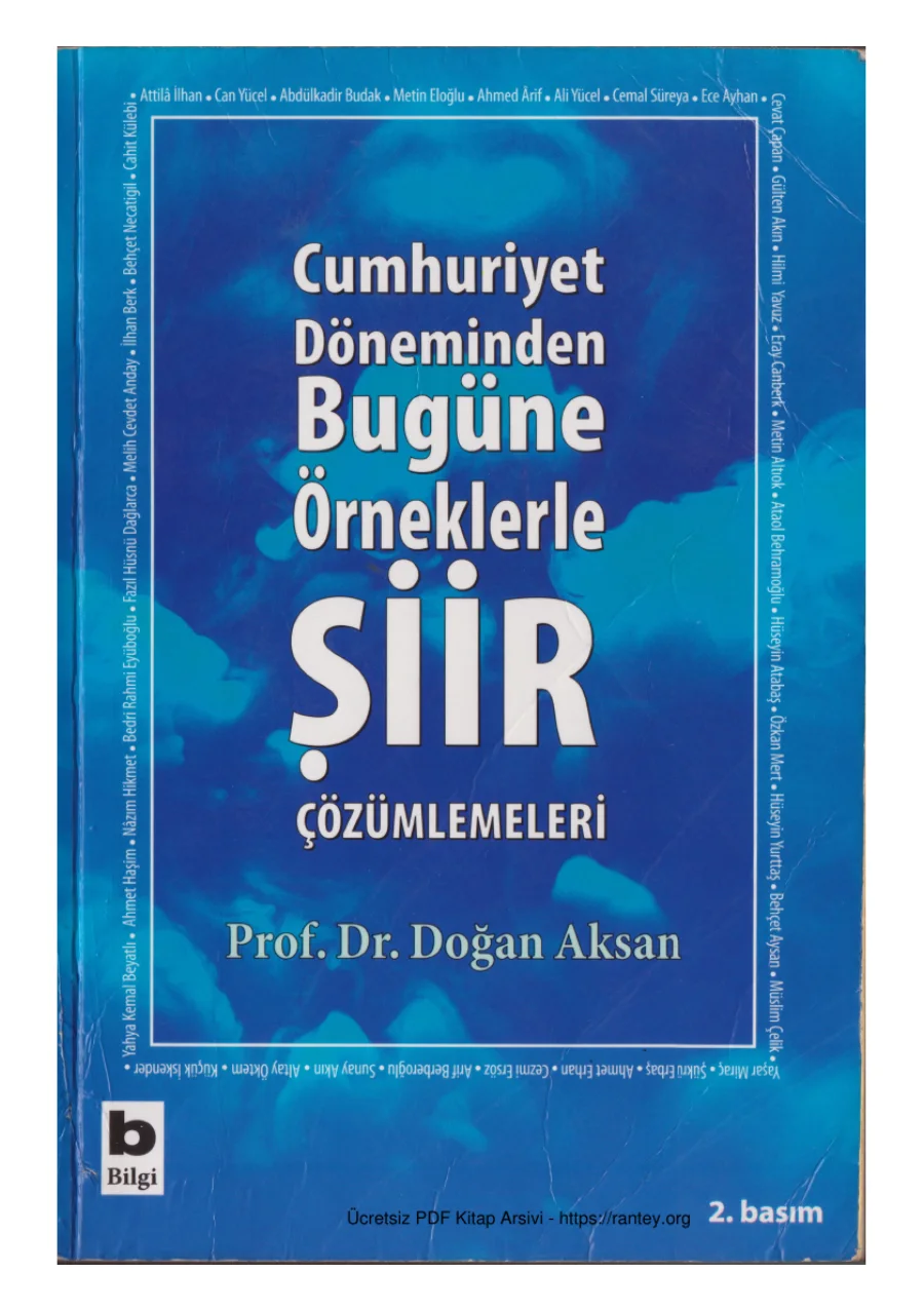 Cumhuriyet Döneminden Bugüne Şiir Çözümlemeleri kapak görseli
