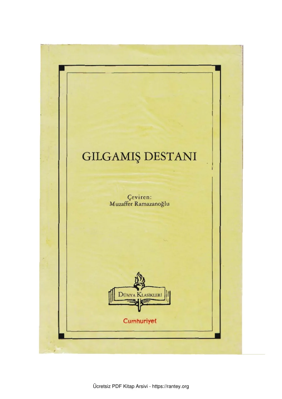 Gılgamış Destanı kapak görseli