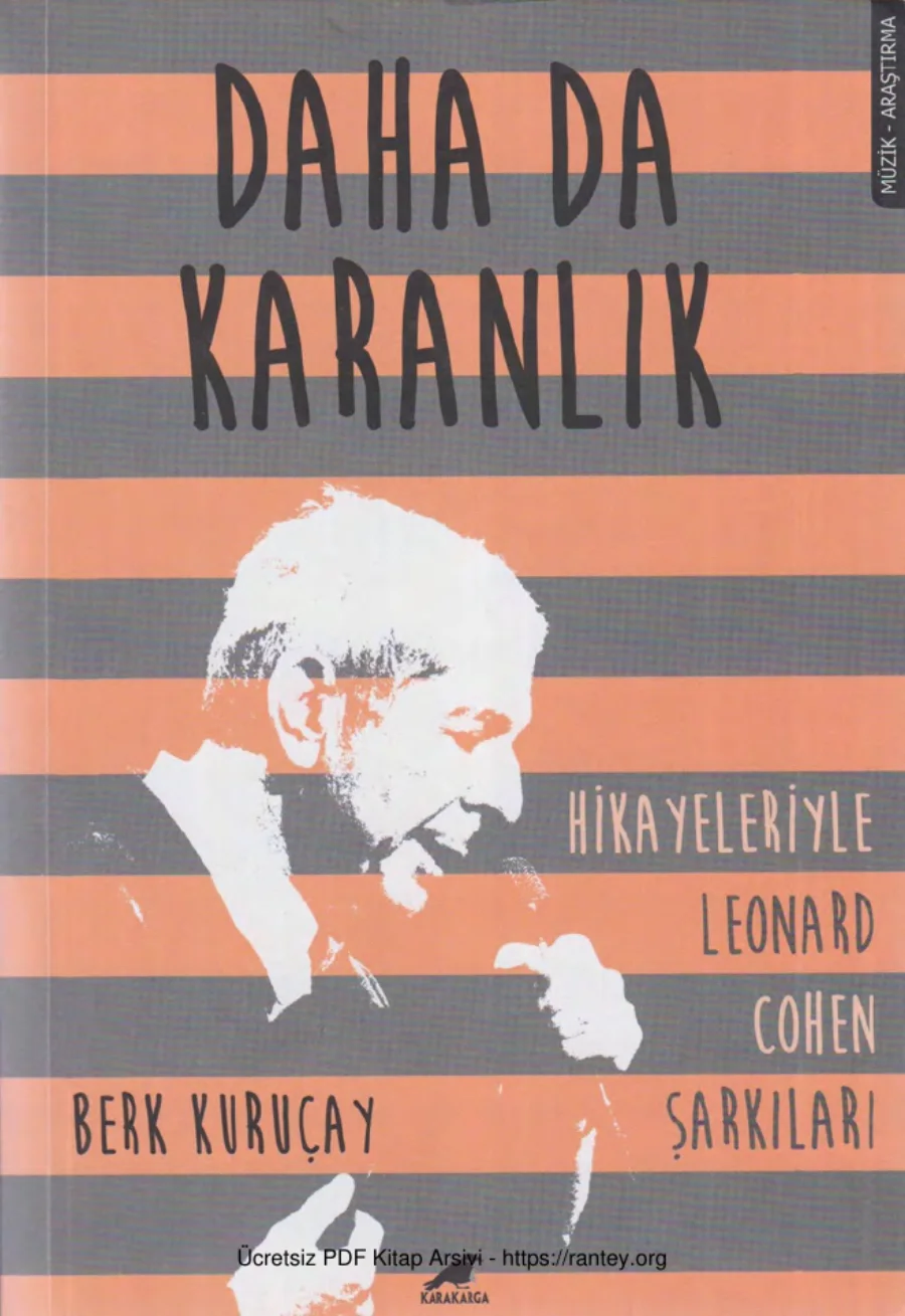 Daha da Karanlık Hikayeleriyle Leonard Cohen Şarkıları Kara Karga Yayınları kapak görseli
