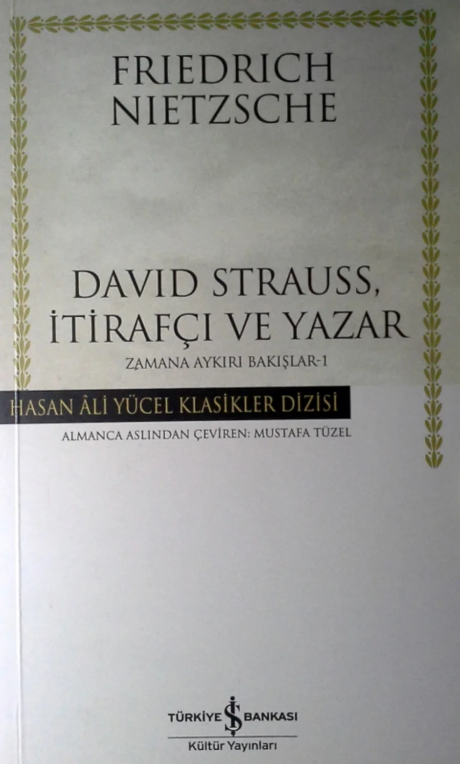 David Strauss İtirafçı ve Yazar kapak görseli