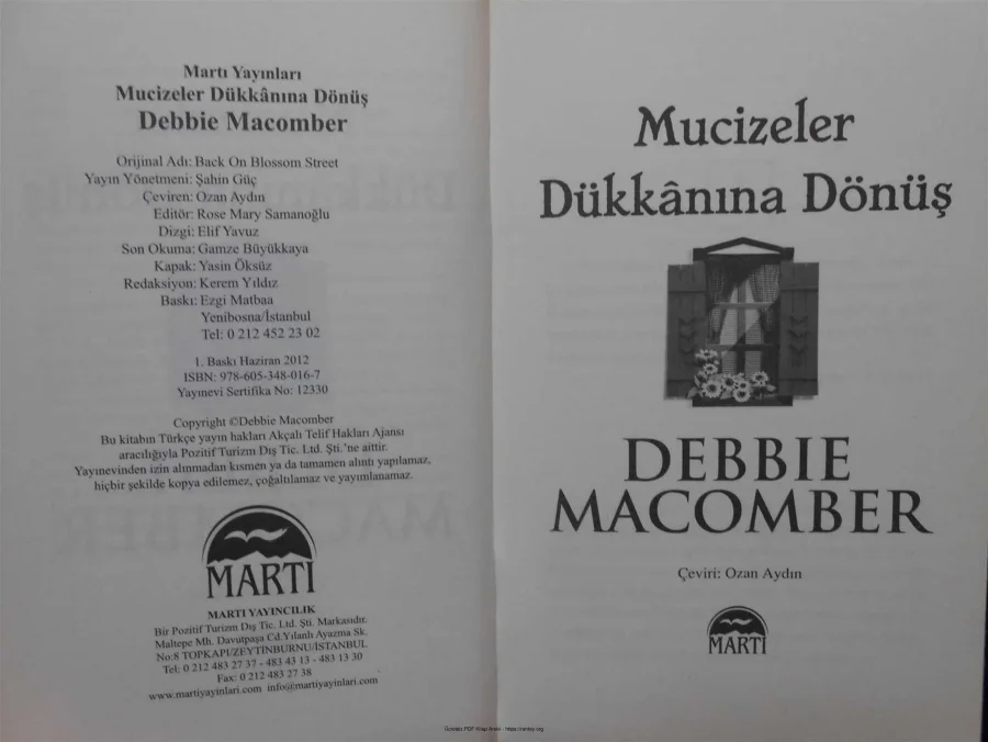 Debbie Macobmer Mucizeler Dükkanına Dönüş kapak görseli