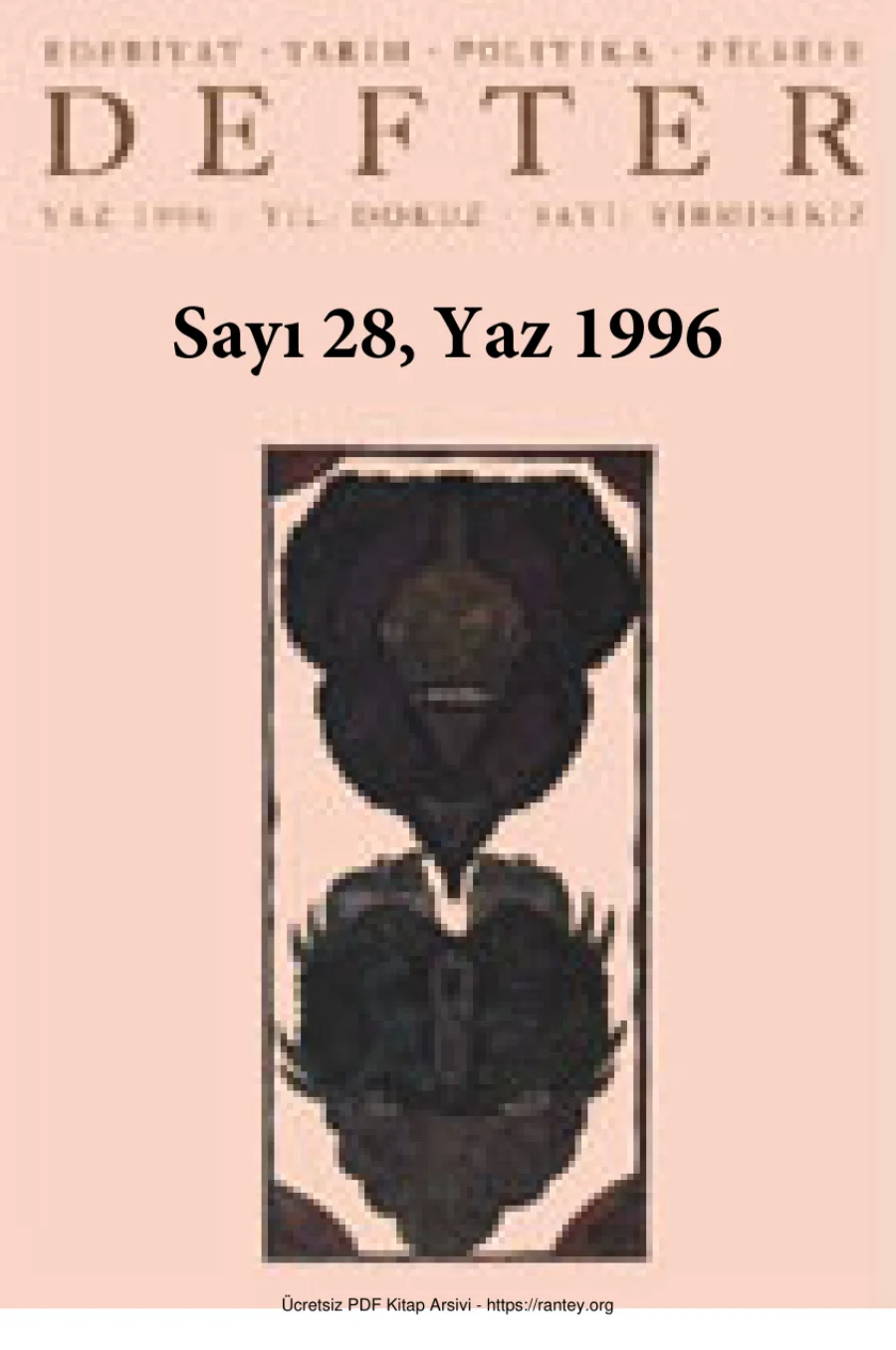 Defter Sayı 028 - Yaz 1996 kapak görseli