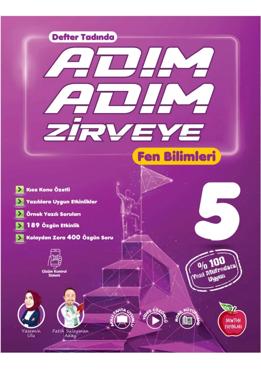 Defter Tadında Adım Adım Zirveye 5. Sınıf Fen Bilimleri kapak görseli