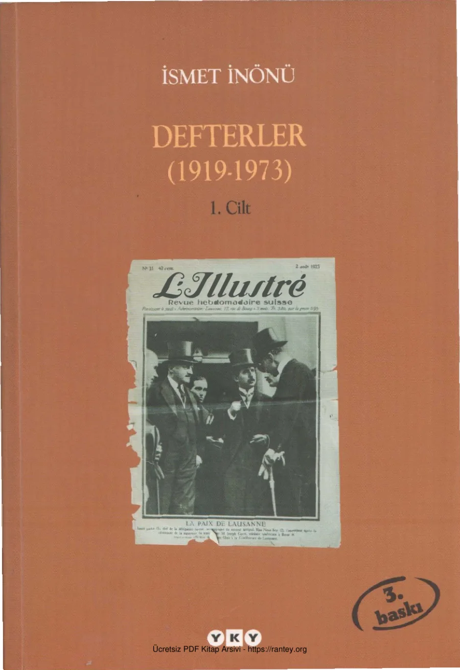 Defterler 1919 1973 Cilt I kapak görseli