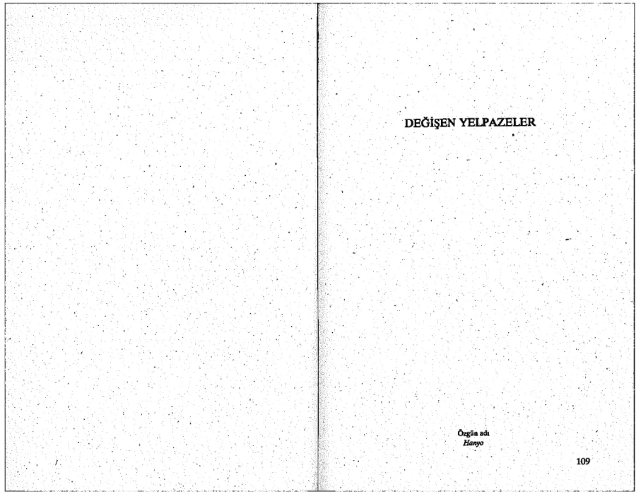 Değişen Yelpazeler kapak görseli