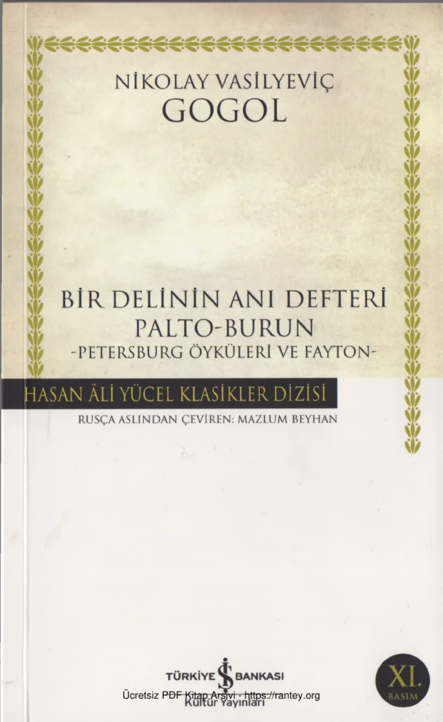 Delinin Anı Defteri Palto Burun kapak görseli