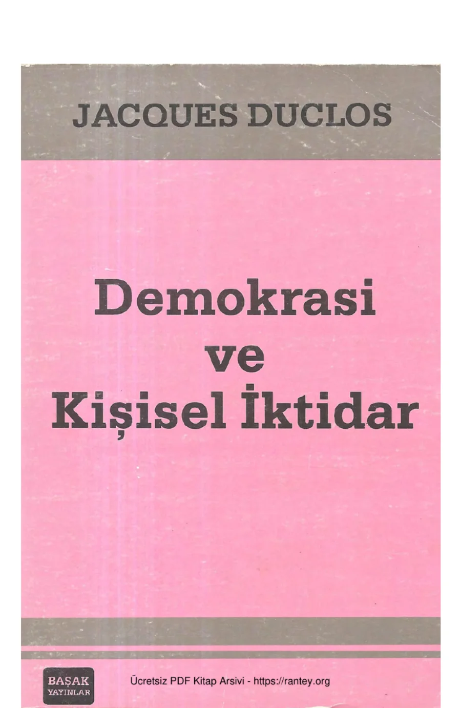 Demokrasi ve Kişisel İktidar kapak görseli