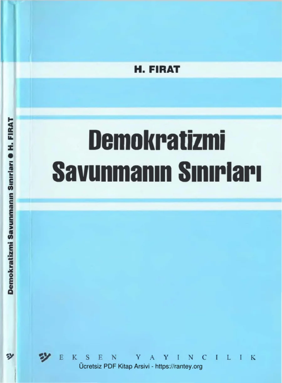 Demokratizmi Savunmanın Sınırları kapak görseli