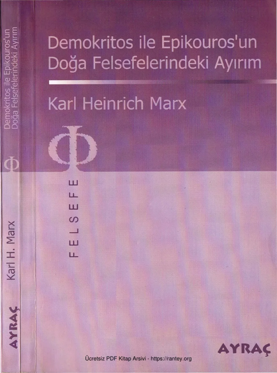Demokritos ve Epikourosun Doğa Felsefesindeki Ayırım kapak görseli