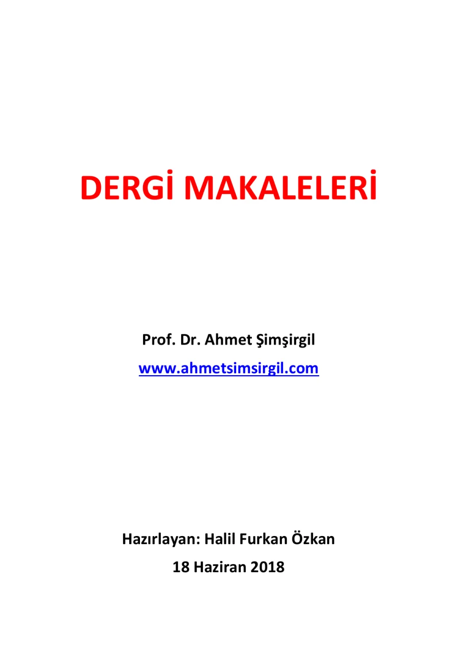 Dergi Makaleleri PDF kapak görseli