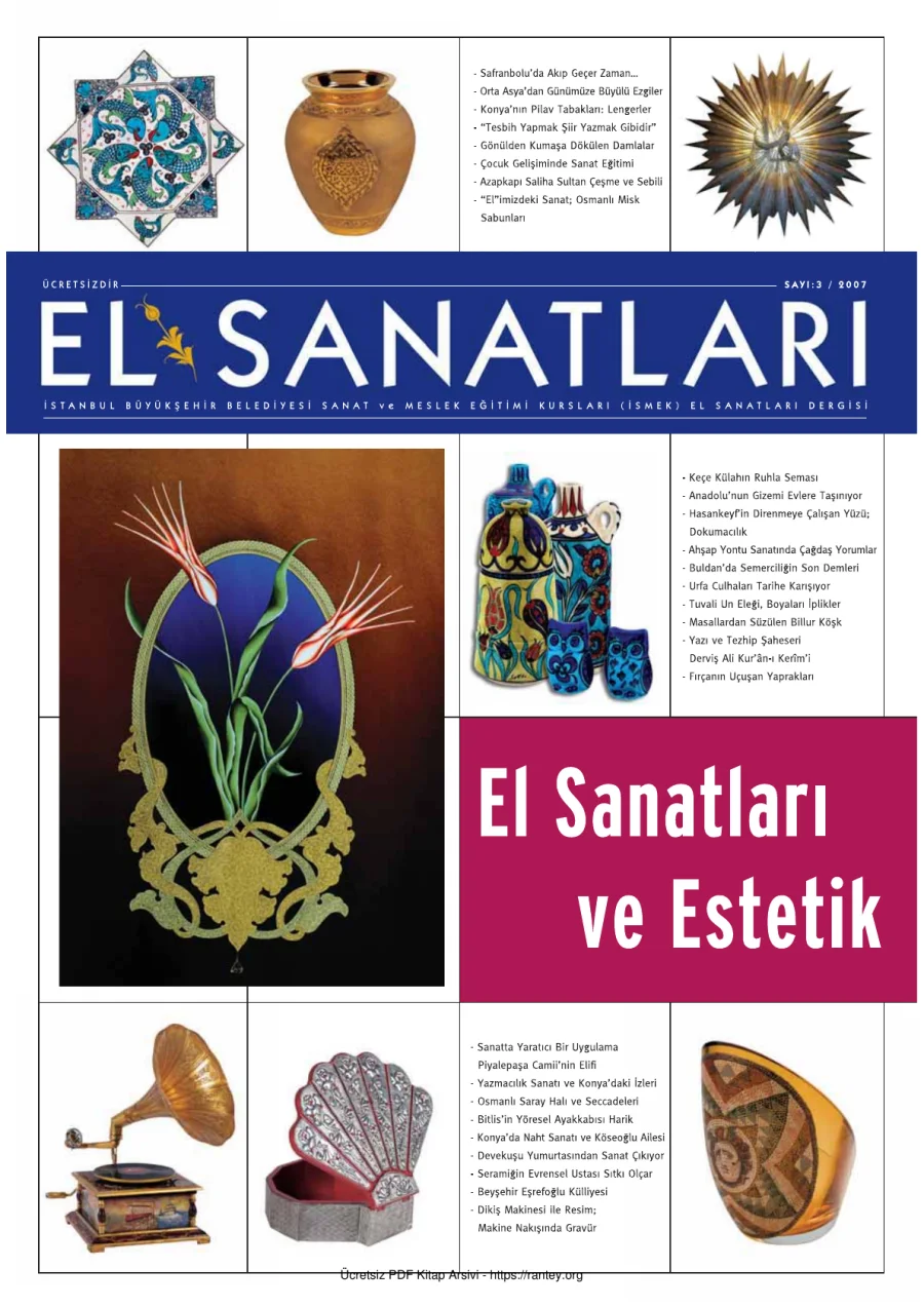 Dergisi Sayı 03 El Sanatları ve Estetik kapak görseli